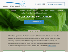 Tablet Screenshot of drborrowdale.com